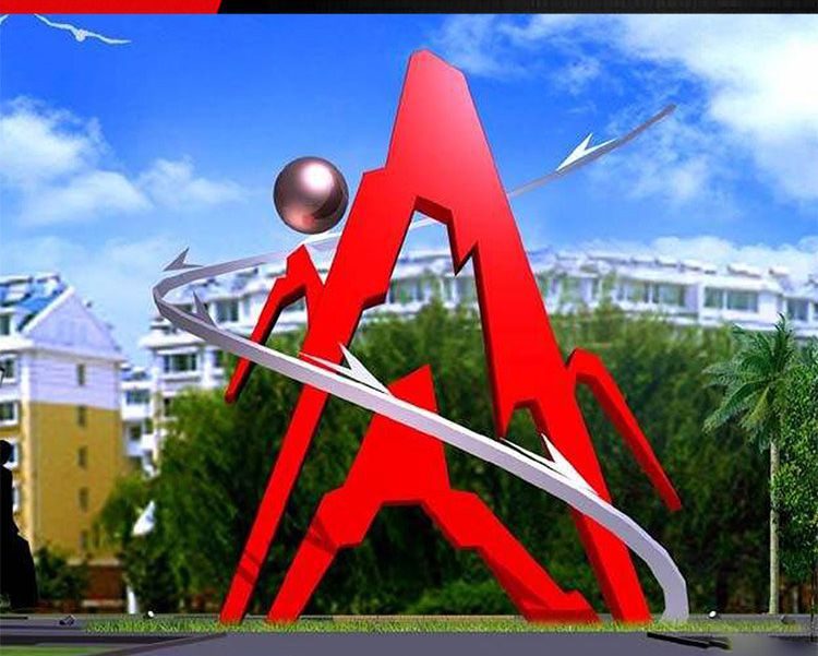 城市不銹鋼標(biāo)志景觀雕塑