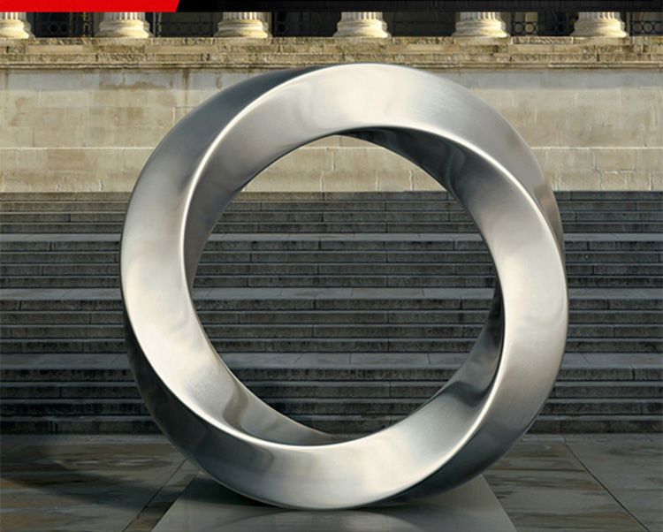 不銹鋼圓環(huán)標(biāo)志景觀雕塑