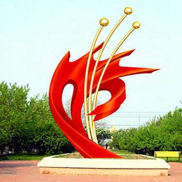 不銹鋼城市抽象景觀雕塑