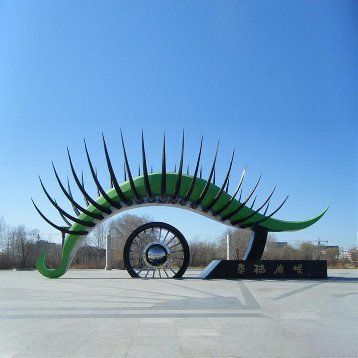 不銹鋼城市眼睛景觀雕塑