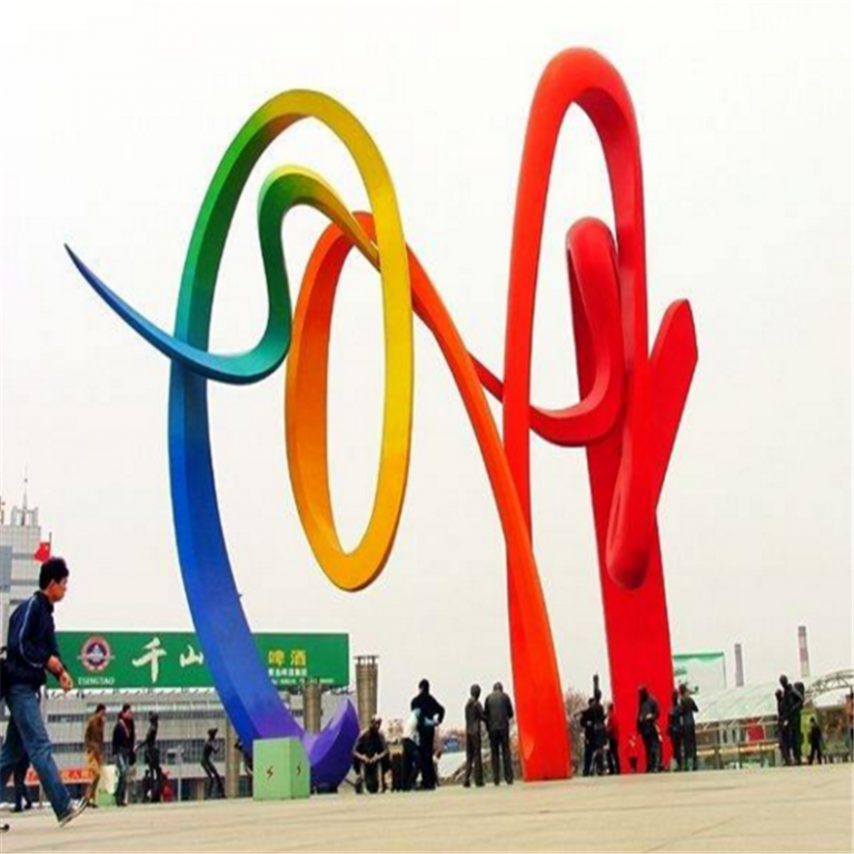 不銹鋼彩帶景觀雕塑