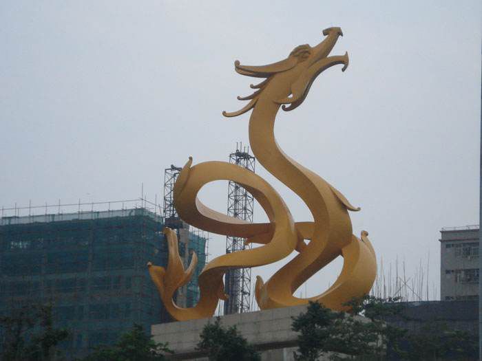 不銹鋼龍雕塑
