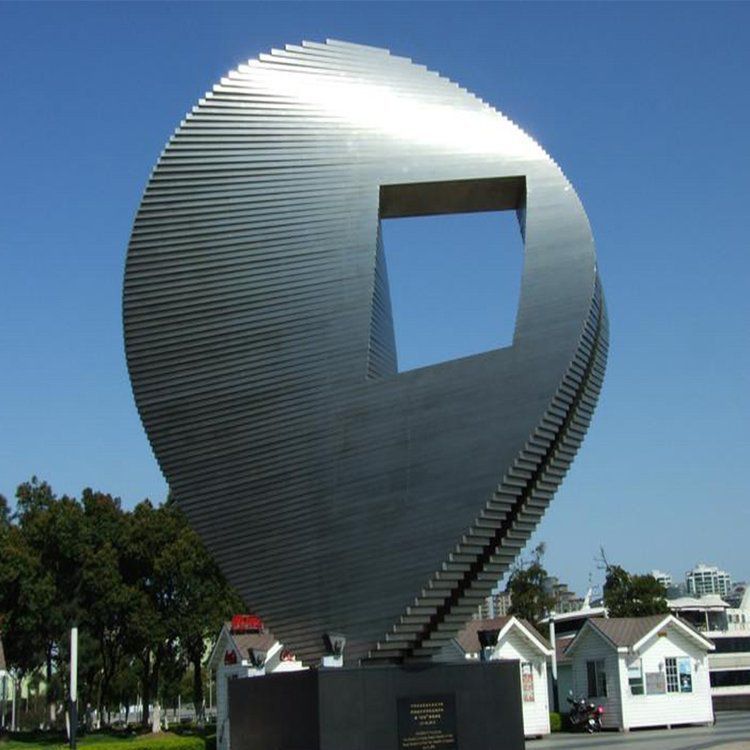 小區(qū)不銹鋼大型地標(biāo)雕塑