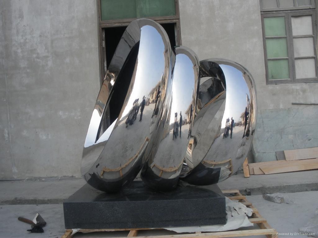 廣場(chǎng)團(tuán)結(jié)抽象雕塑 不銹鋼藝術(shù)雕塑