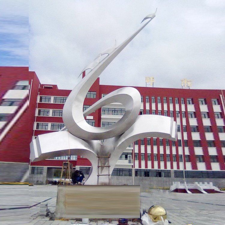 騰飛雕塑 不銹鋼廣場(chǎng)雕塑