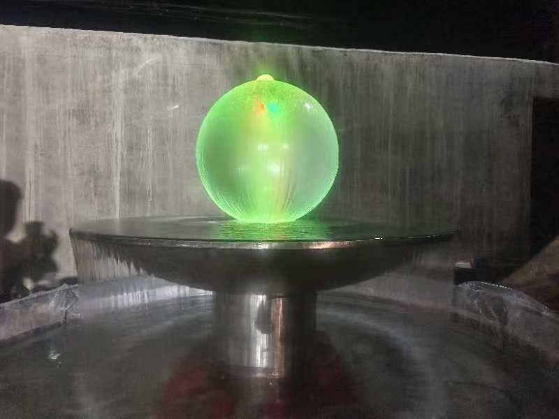 不銹鋼風水球水景噴泉雕塑