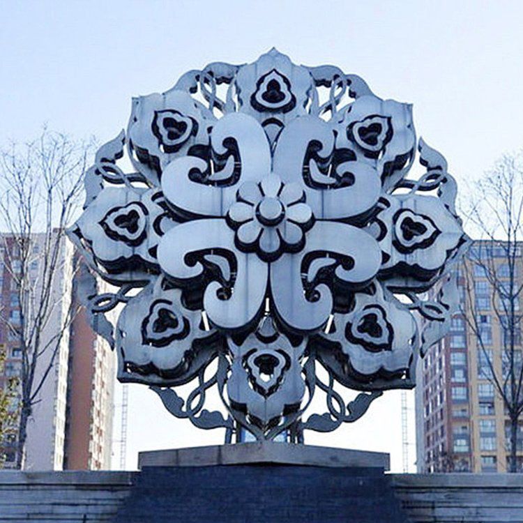創(chuàng)意不銹鋼花朵雕塑廣場(chǎng)景觀 擺件