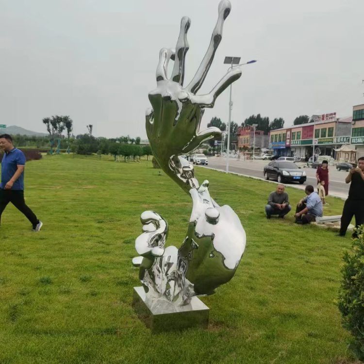 不銹鋼藝術(shù)浪花 雕塑