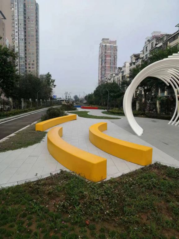 樹池坐凳公園不銹鋼景觀雕塑