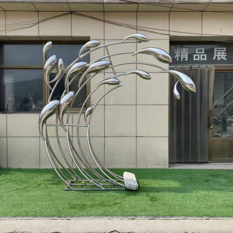 水景不銹鋼魚(yú)群雕塑