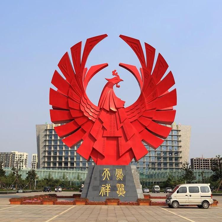 鳳凰雕塑不銹鋼動(dòng)物雕塑