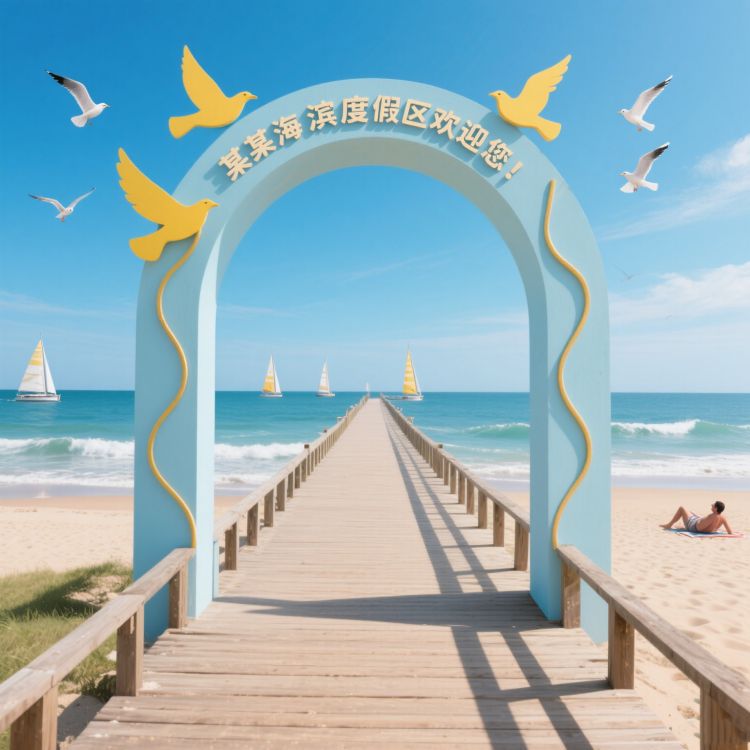 度假區(qū)拱門 不銹鋼景觀雕塑廠家